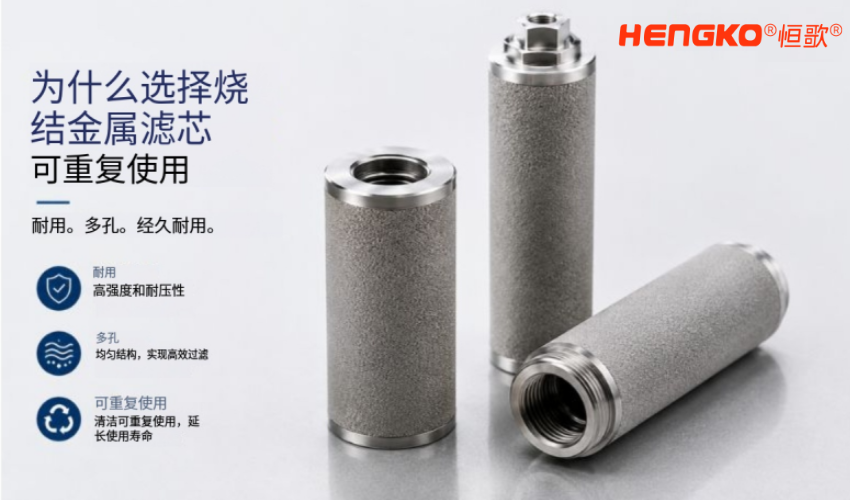 如何正确清洁和重复使用金属烧结滤芯？